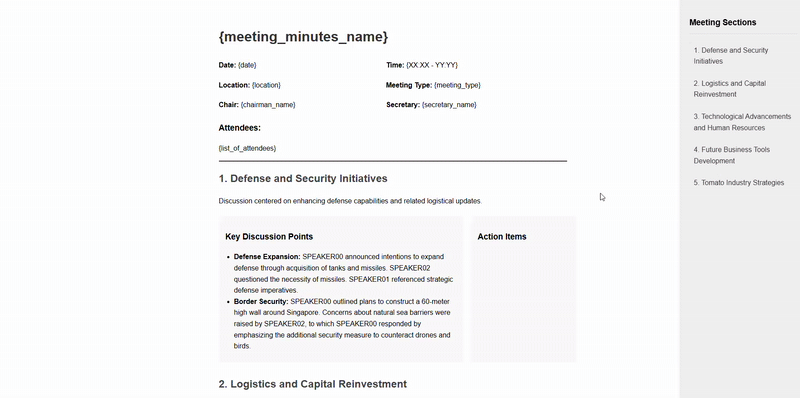 Meeting Analyzer Demo