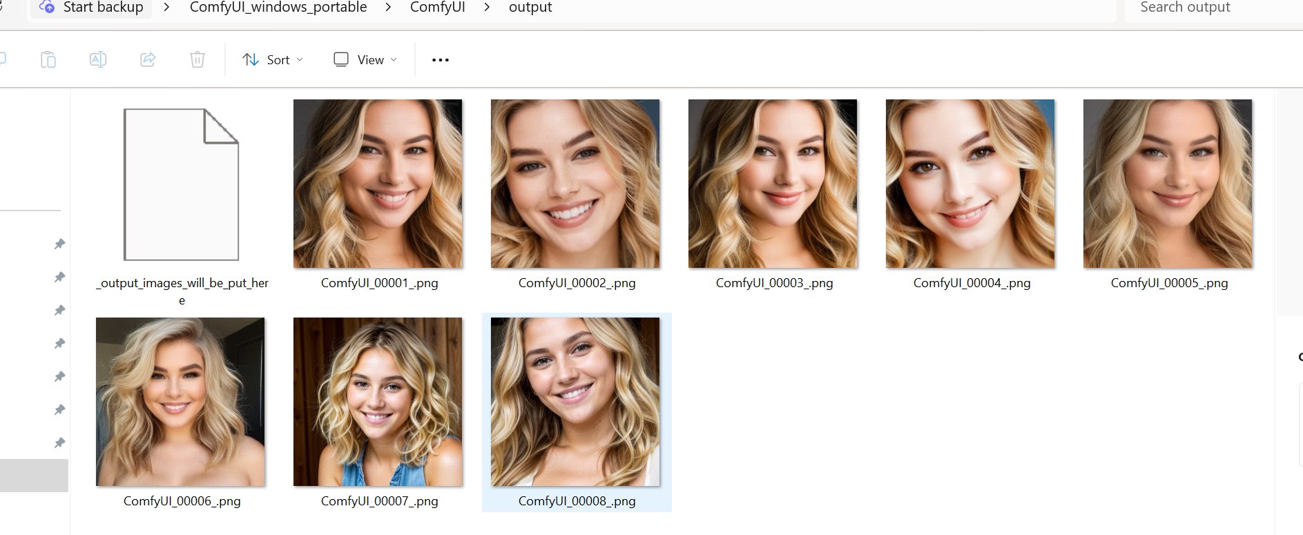 ComfyUI Generated Results